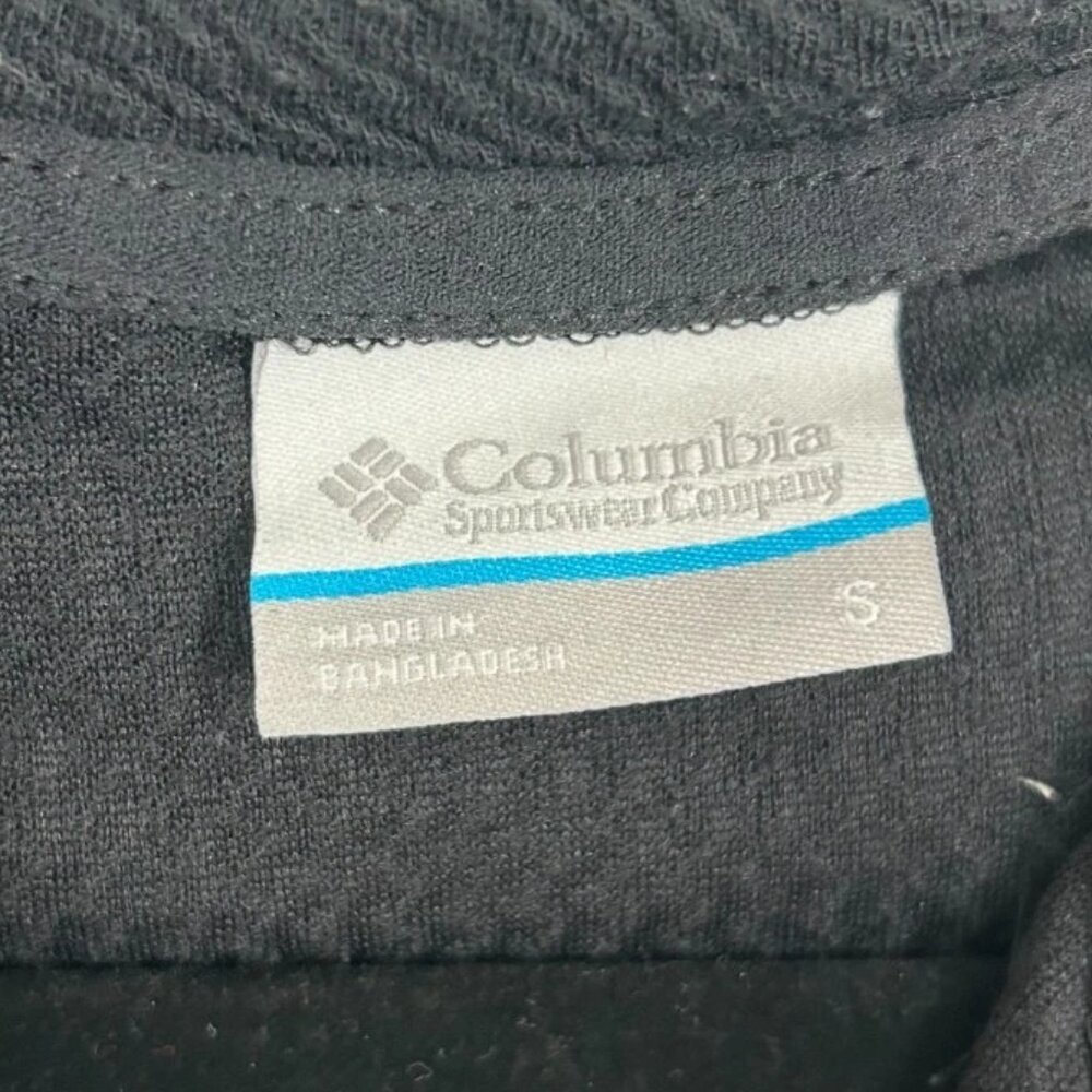 Columbia Black Women's Fleece 1/4 Zip Hoodie Jacket Pullover Size Small Coat - Picture 6 of 7